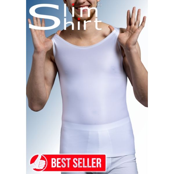 Men Slimming Body Shaper Belly Chest Moob Compression Vest Shirt